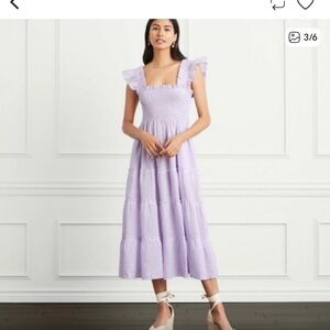 Hill House Lilac Stripe Linen Nap Dress